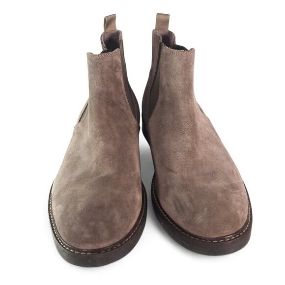 Clarks Paulson Up Suede Pull-on Chelsea Boots Brown Men's 13 - Picture 3 of 12